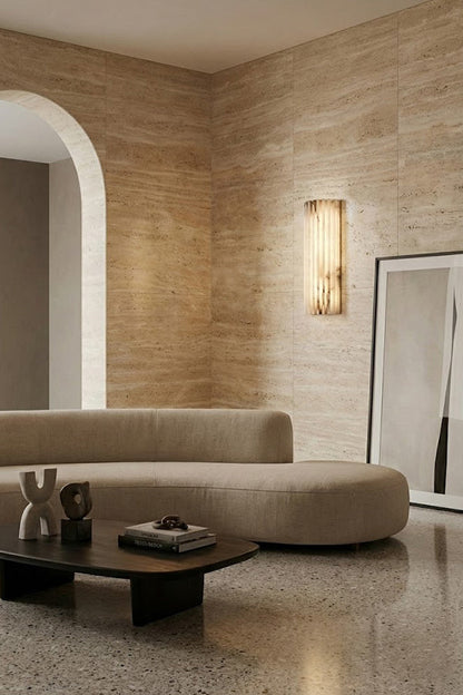 Alvia Alabaster Wall Light - view 9 | everlamps
