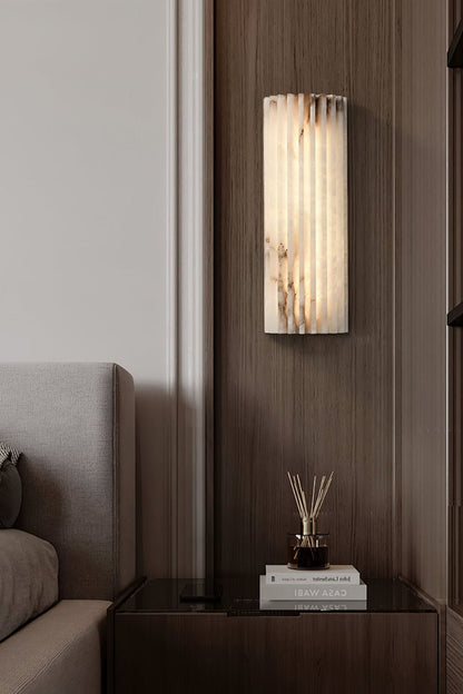 Alvia Alabaster Wall Light - view 2 | everlamps