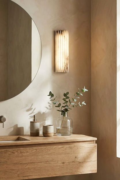 Alvia Alabaster Wall Light - view 10 | everlamps