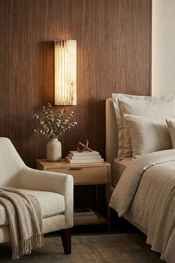 Alvia Alabaster Wall Light - view 7 | everlamps