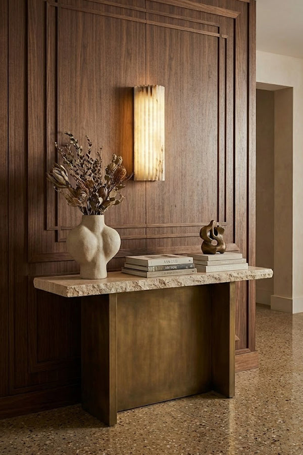 Alvia Alabaster Wall Light - view 8 | everlamps