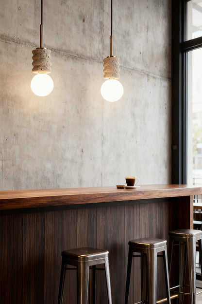 Alvia Travertine Pendant Lamp - view 7 | everlamps