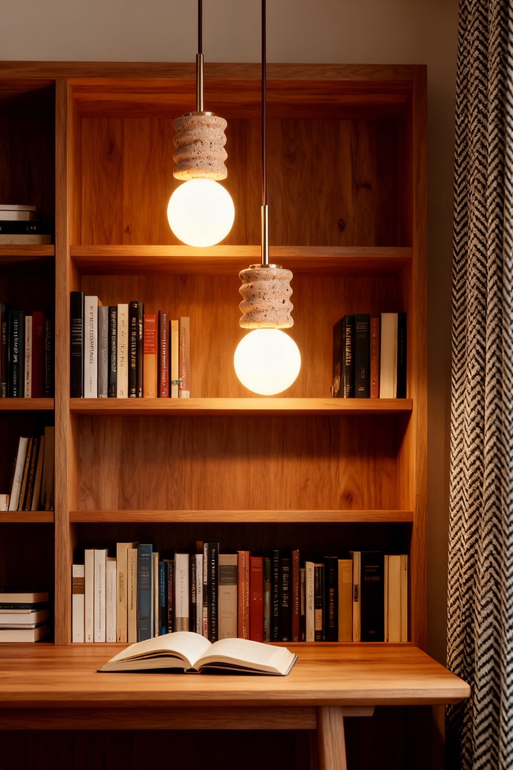 Alvia Travertine Pendant Lamp - view 9 | everlamps