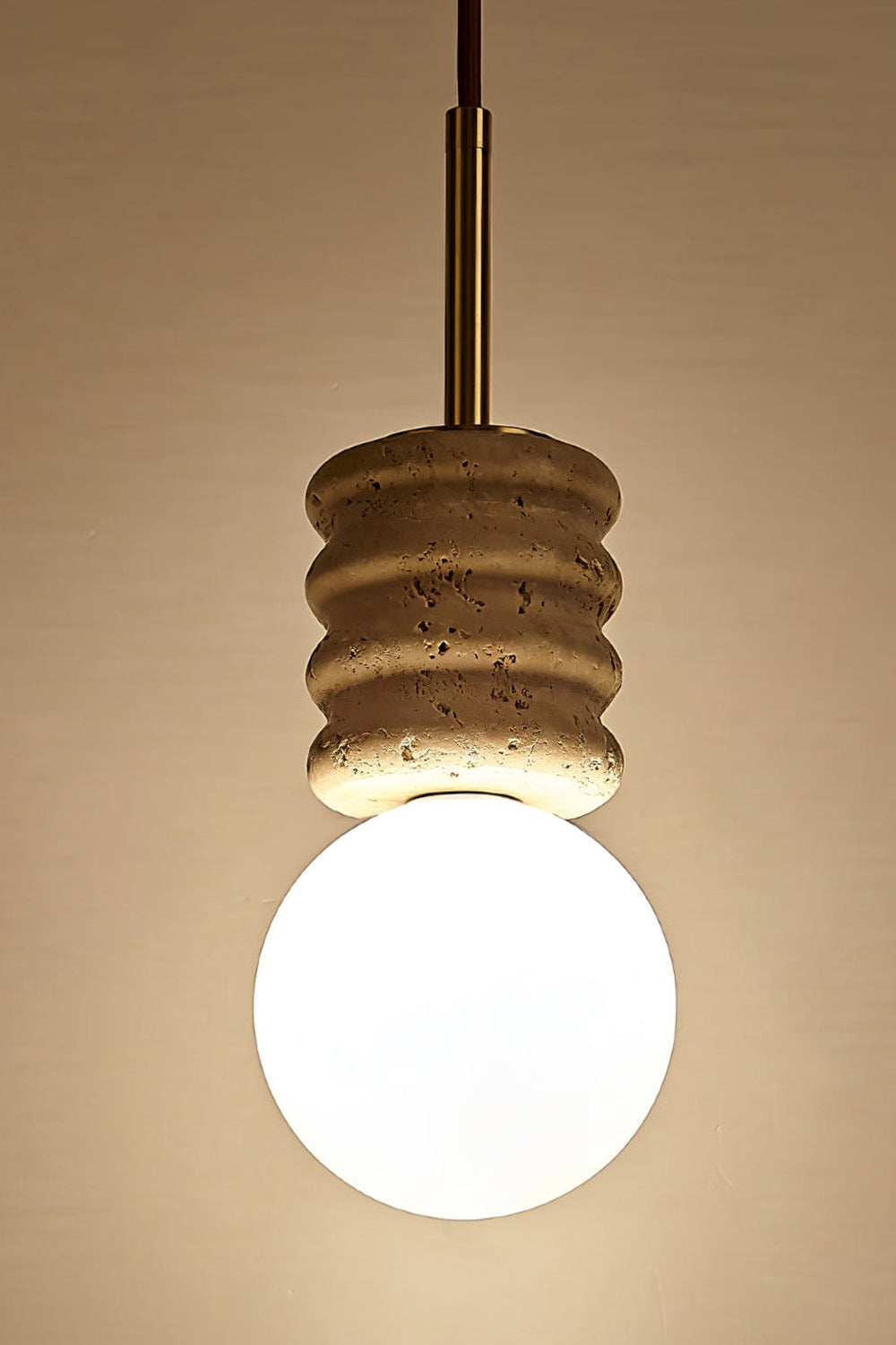 Alvia Travertine Pendant Lamp - view 11 | everlamps