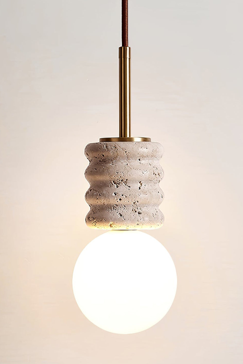 Alvia Travertine Pendant Lamp - view 12 | everlamps