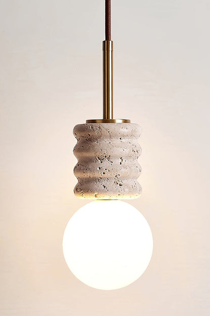 Alvia Travertine Pendant Lamp - view 12 | everlamps