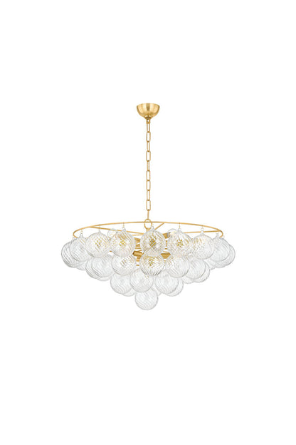 Amber Bubble Glass Chandelier - view 24 | everlamps