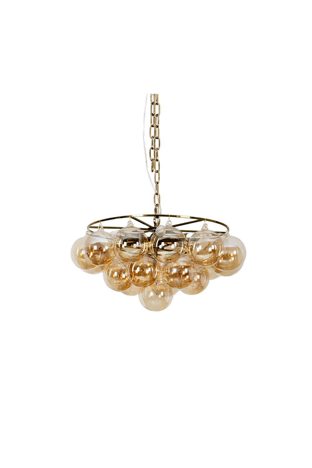 Amber Bubble Glass Chandelier | everlamps