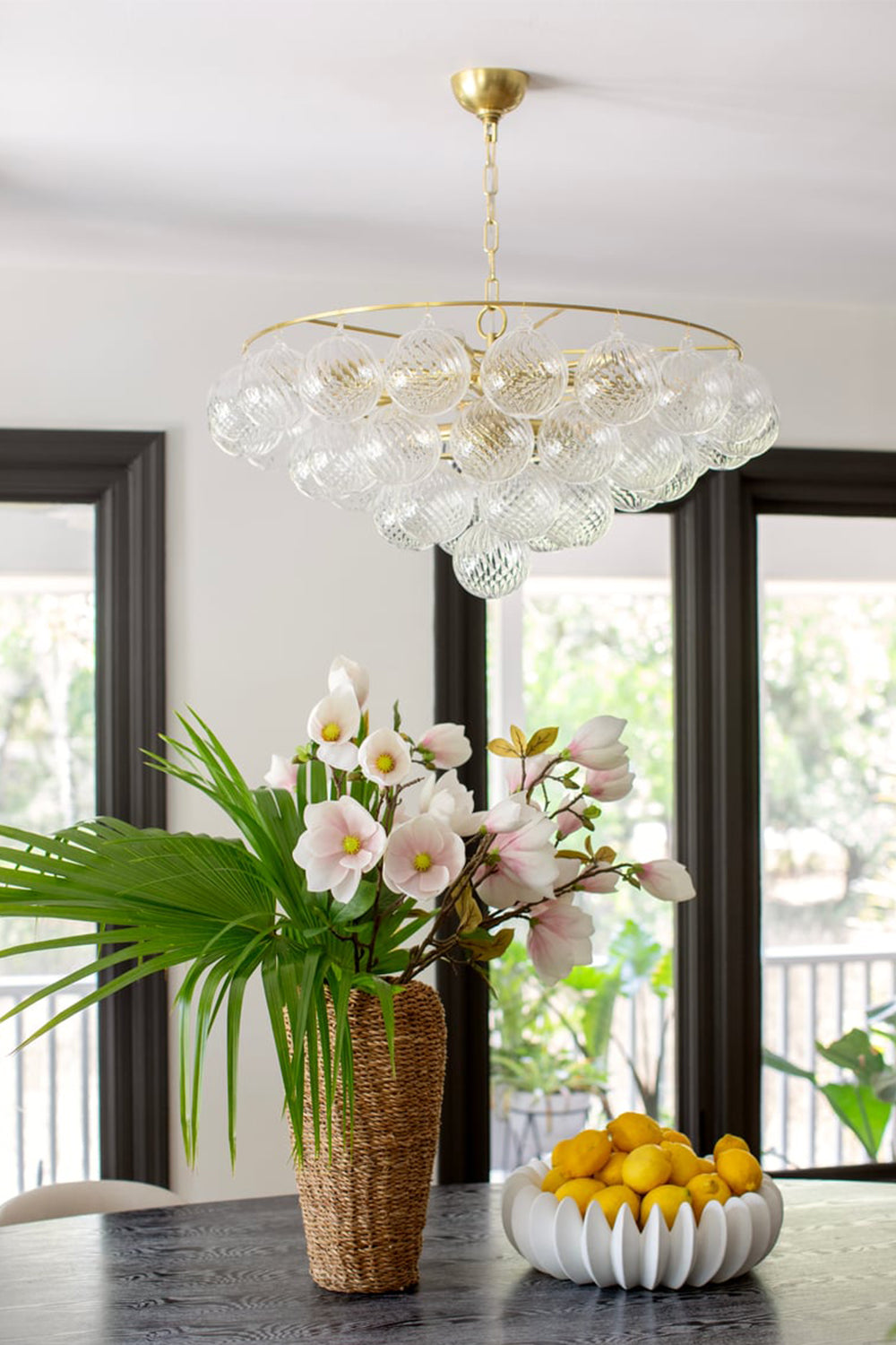 Amber Bubble Glass Chandelier - view 7 | everlamps