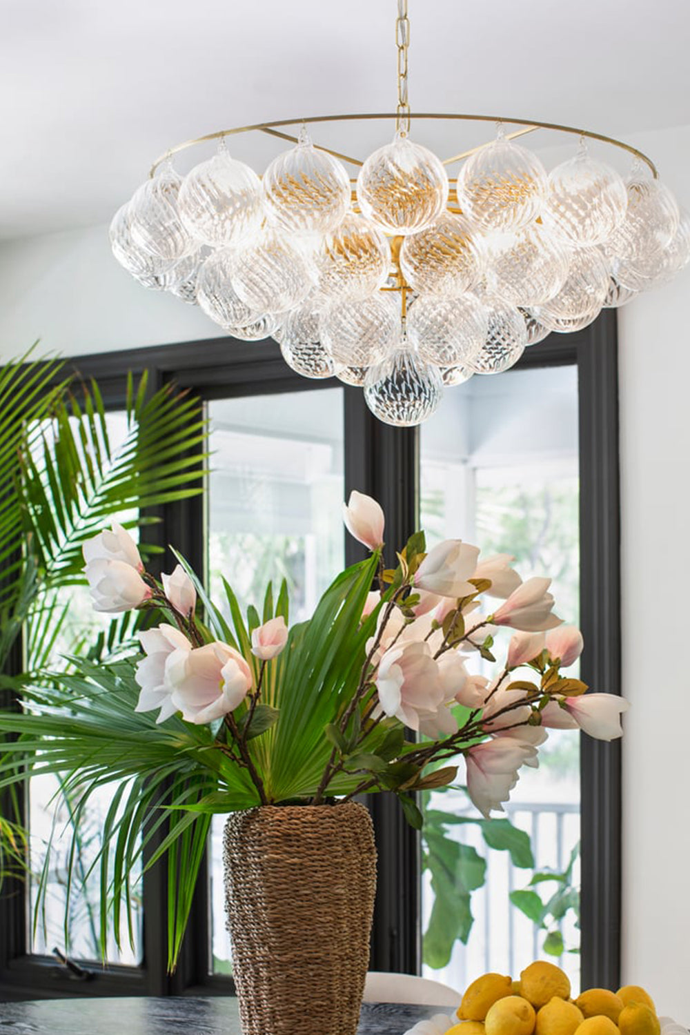 Amber Bubble Glass Chandelier - view 11 | everlamps