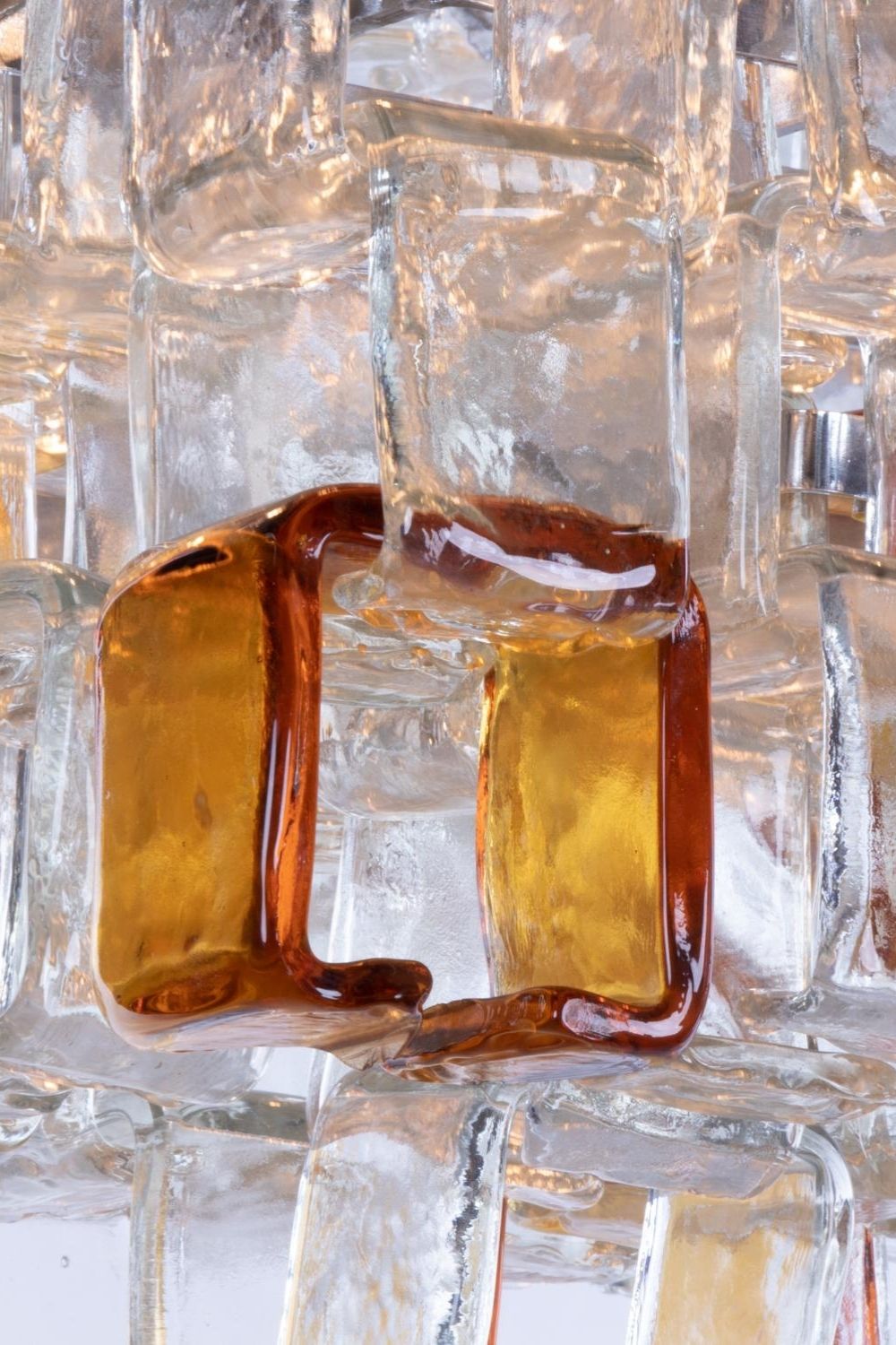 Amber & Clear Art Chandelier - view 15 | everlamps