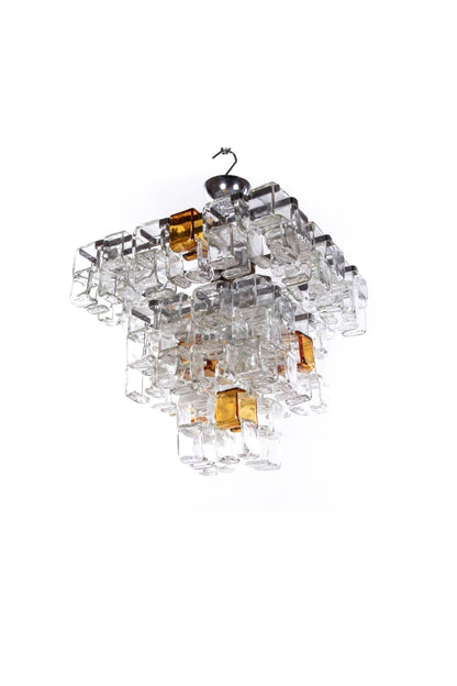 Amber & Clear Art Chandelier - view 23 | everlamps