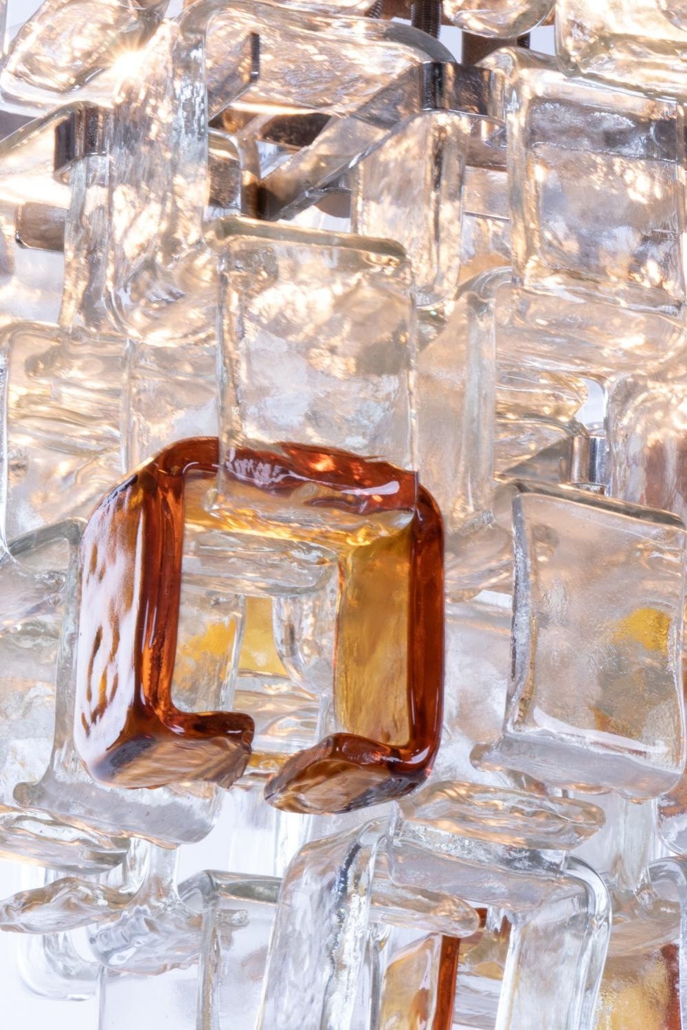 Amber & Clear Art Chandelier - view 16 | everlamps
