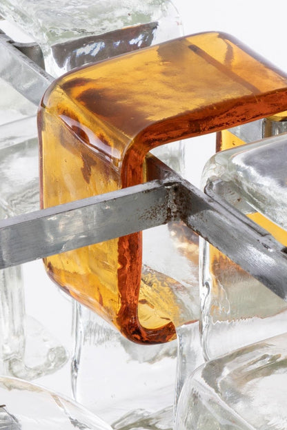 Amber & Clear Art Chandelier - view 17 | everlamps