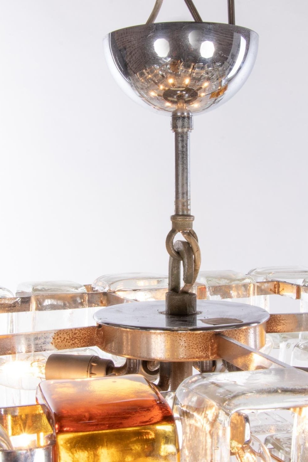 Amber & Clear Art Chandelier - view 19 | everlamps