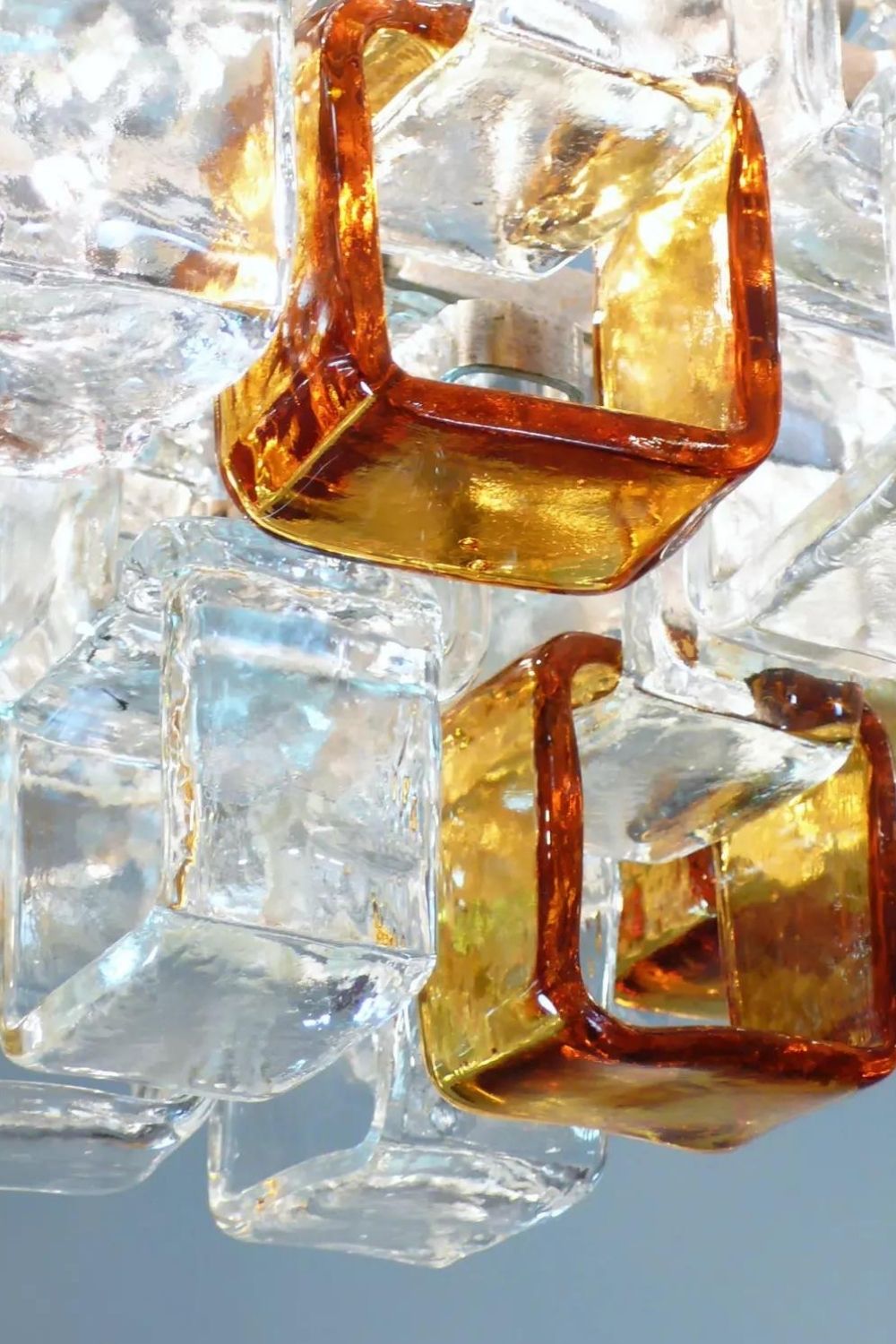 Amber & Clear Art Chandelier - view 21 | everlamps