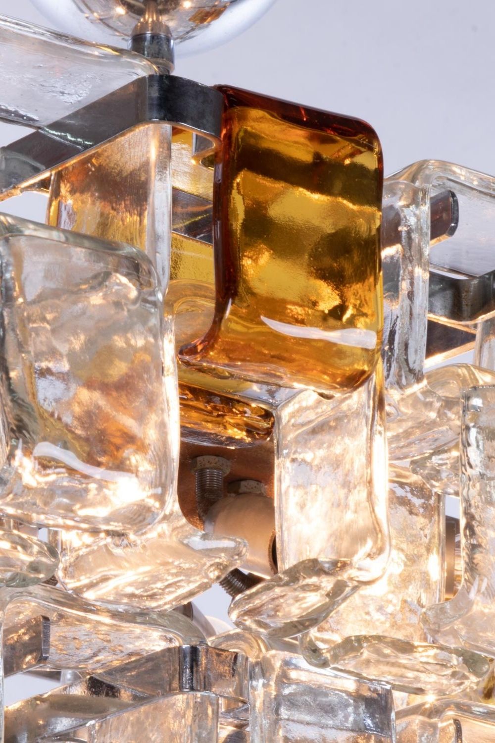 Amber & Clear Art Chandelier - view 22 | everlamps