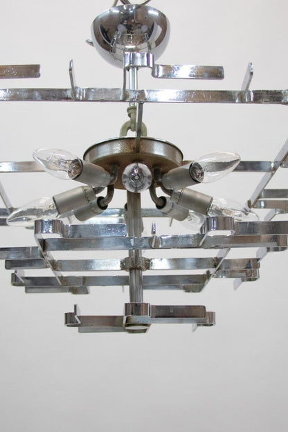 Amber & Clear Art Chandelier - view 8 | everlamps