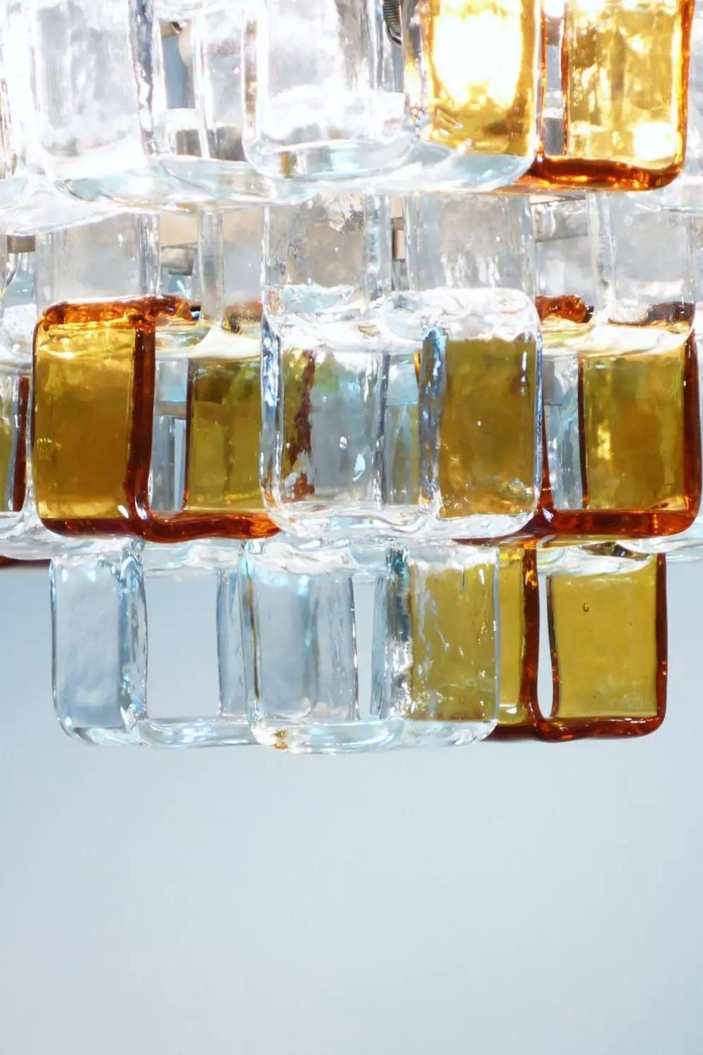 Amber & Clear Art Chandelier - view 7 | everlamps