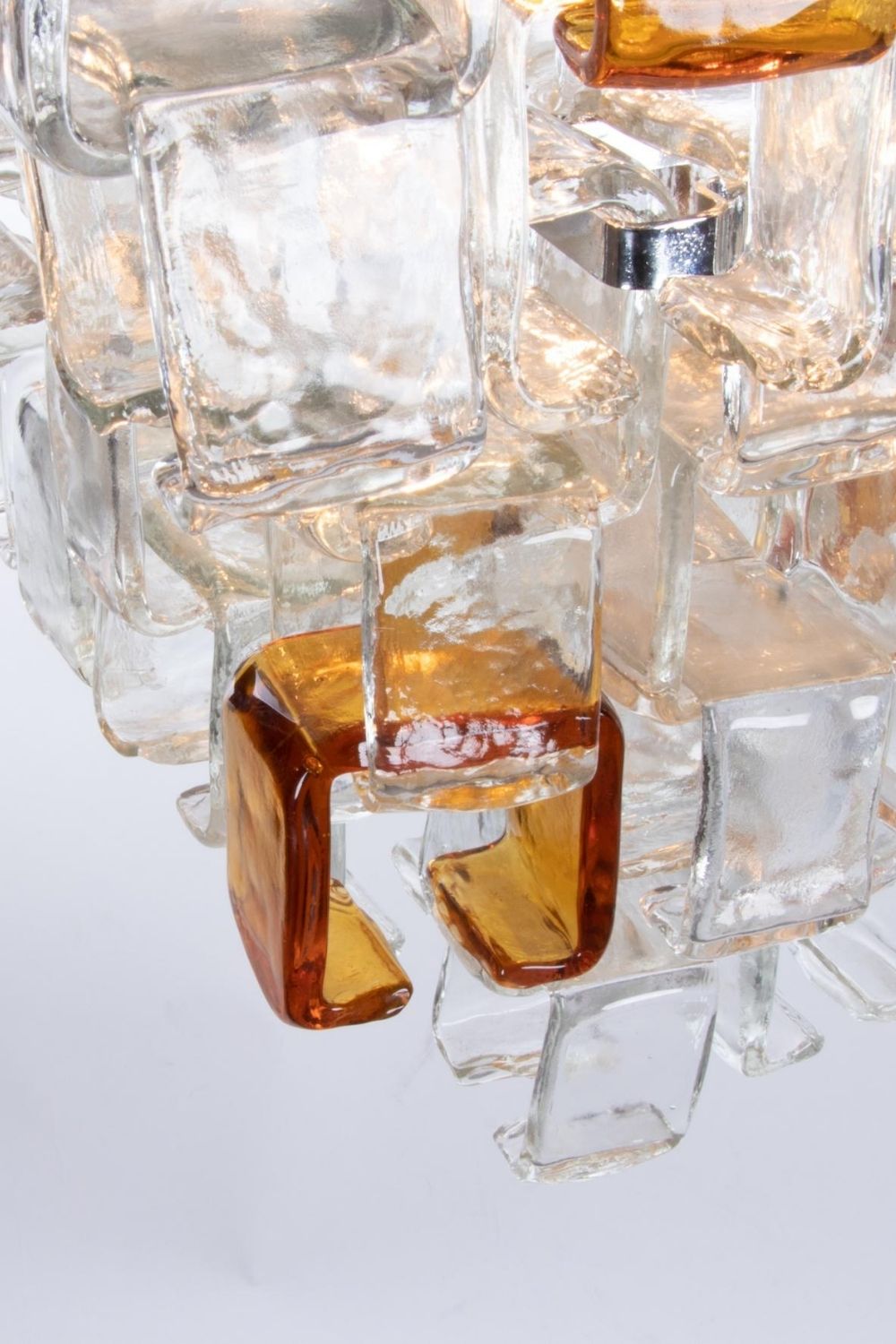 Amber & Clear Art Chandelier - view 11 | everlamps