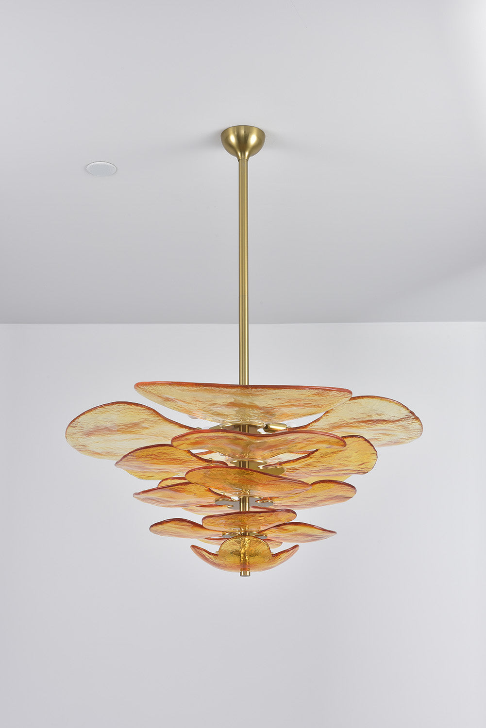 Amber Glass Chandelier - view 4 | everlamps