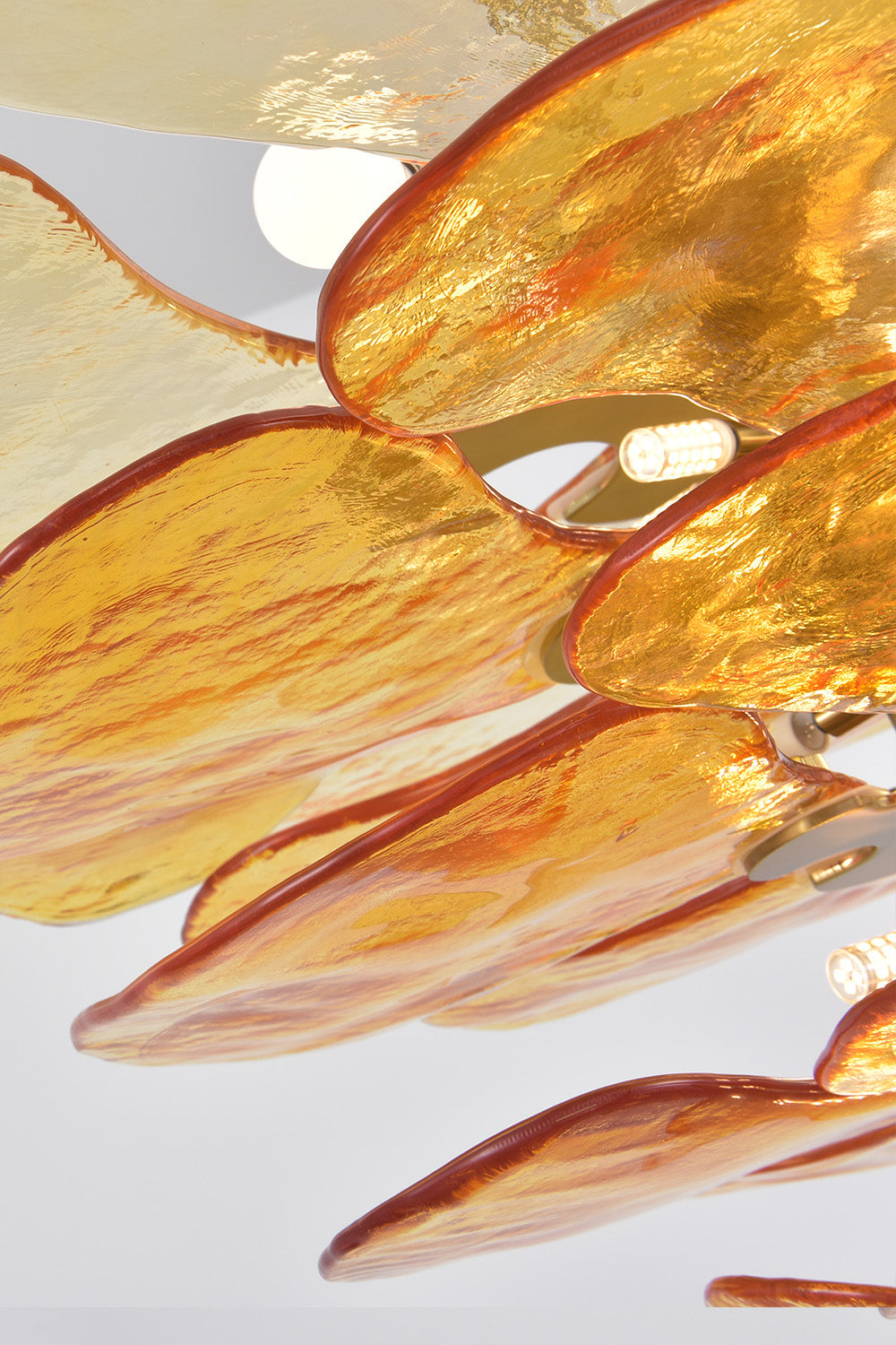 Amber Glass Chandelier - view 13 | everlamps