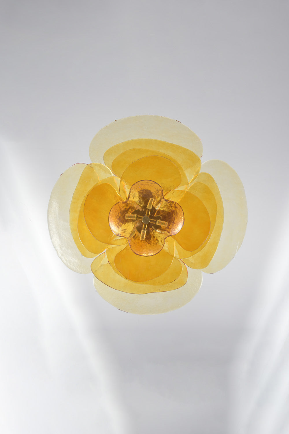 Amber Glass Chandelier - view 8 | everlamps