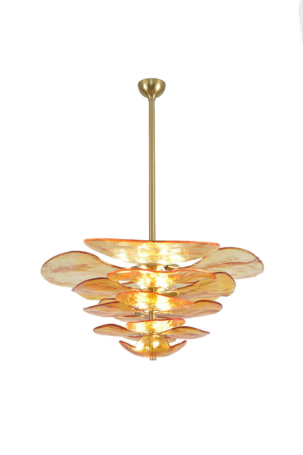 Amber Glass Chandelier | everlamps