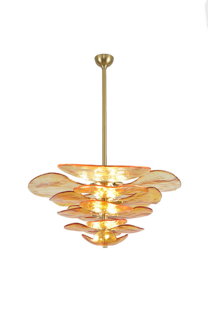 Amber Glass Chandelier | everlamps