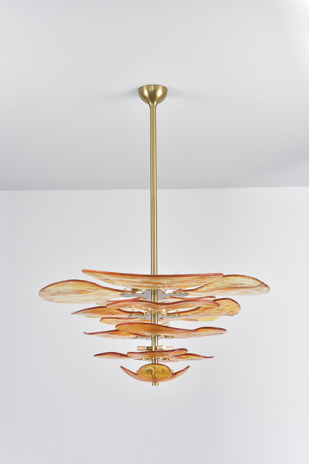 Amber Glass Chandelier - view 5 | everlamps