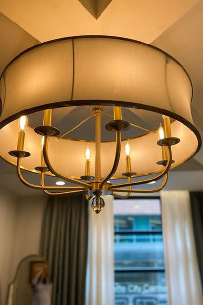 American Brass Simple Chandelier - view 10 | everlamps