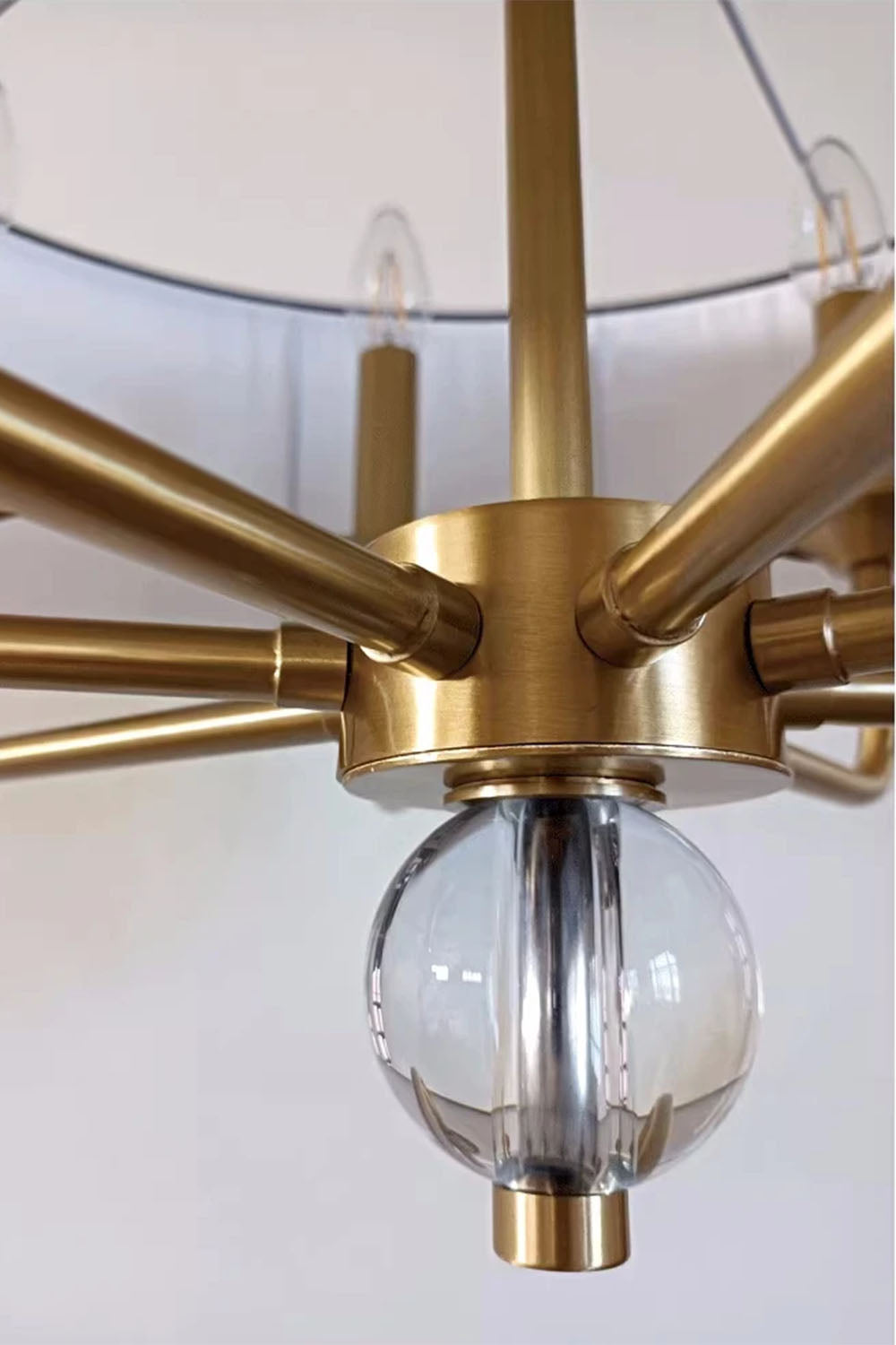 American Brass Simple Chandelier - view 11 | everlamps