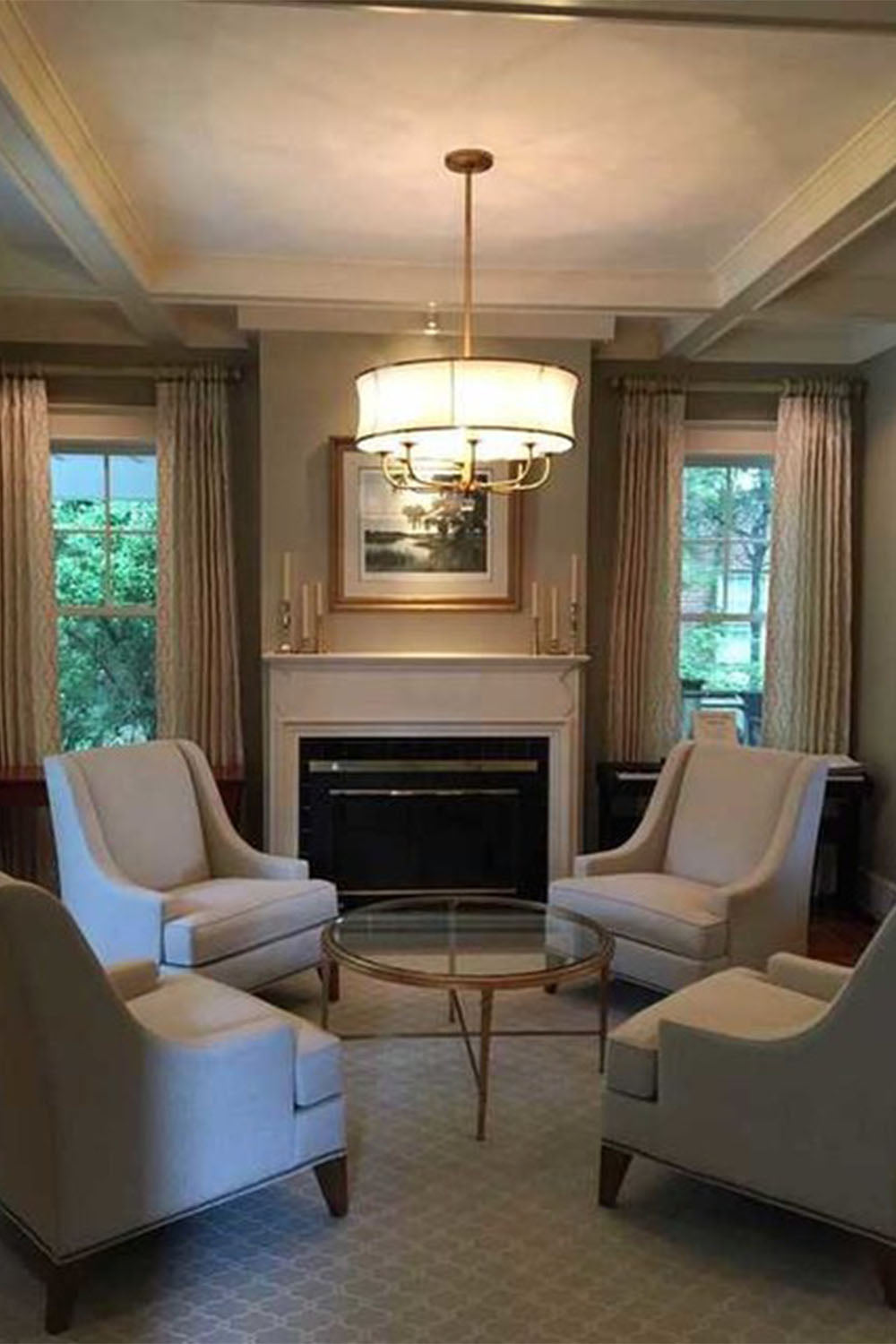 American Brass Simple Chandelier - view 3 | everlamps