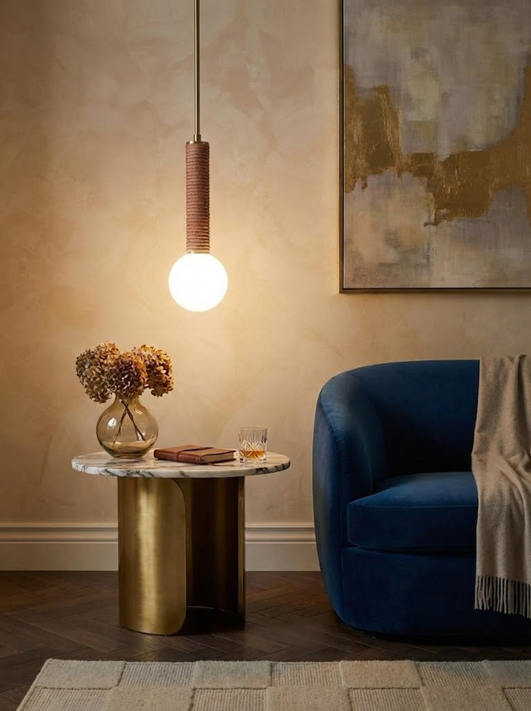 American leather Pendant Light - view 2 | everlamps