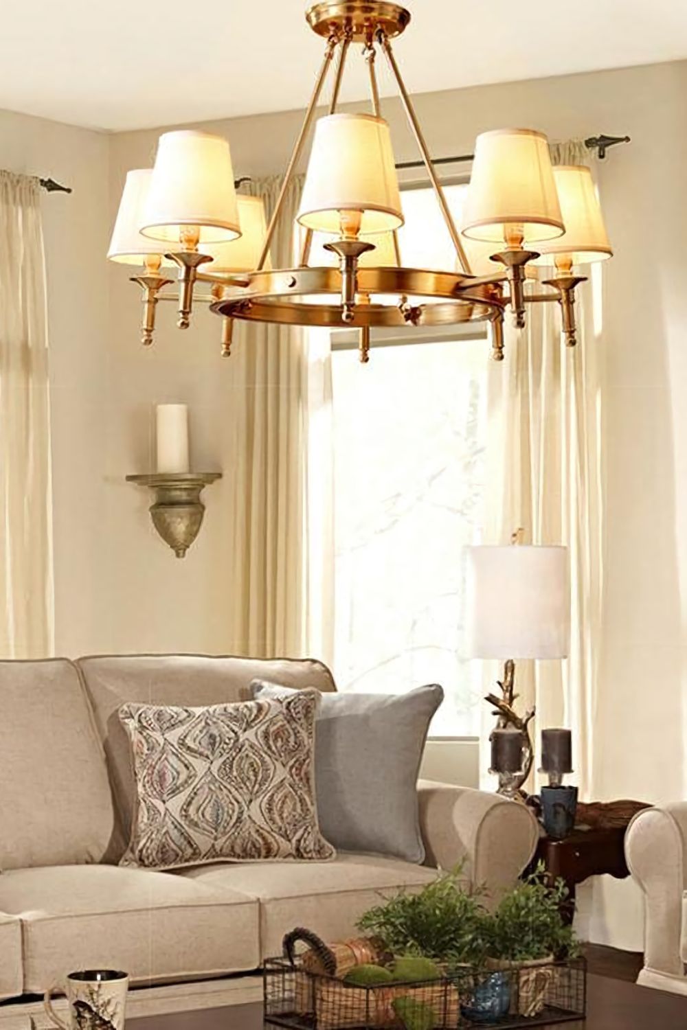Antique Brass Chandelier - everlamps