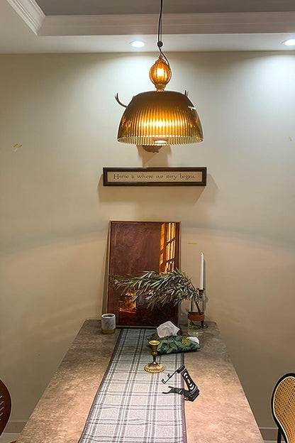 Antique Green Glass Bowl Pendant Lamp - view 7 | everlamps