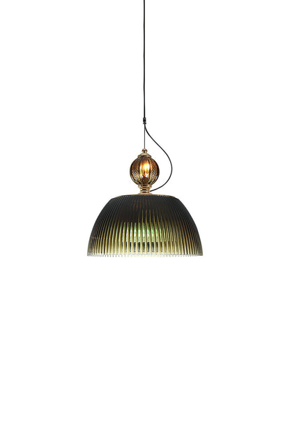 Antique Green Glass Bowl Pendant Lamp | everlamps