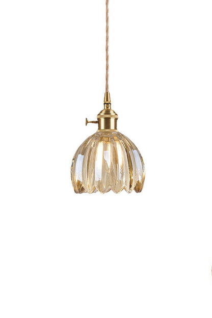 Antique Petal Shape Glass Pendant | everlamps