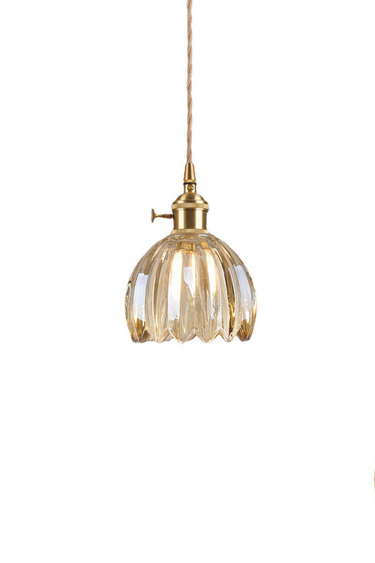 Antique Petal Shape Glass Pendant | everlamps