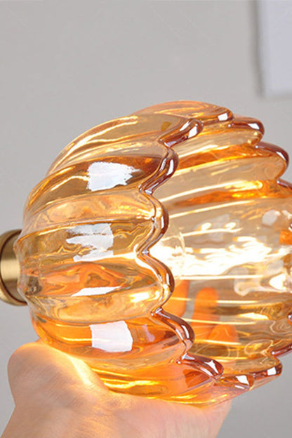 Antique Petal Shape Glass Pendant - view 12 | everlamps