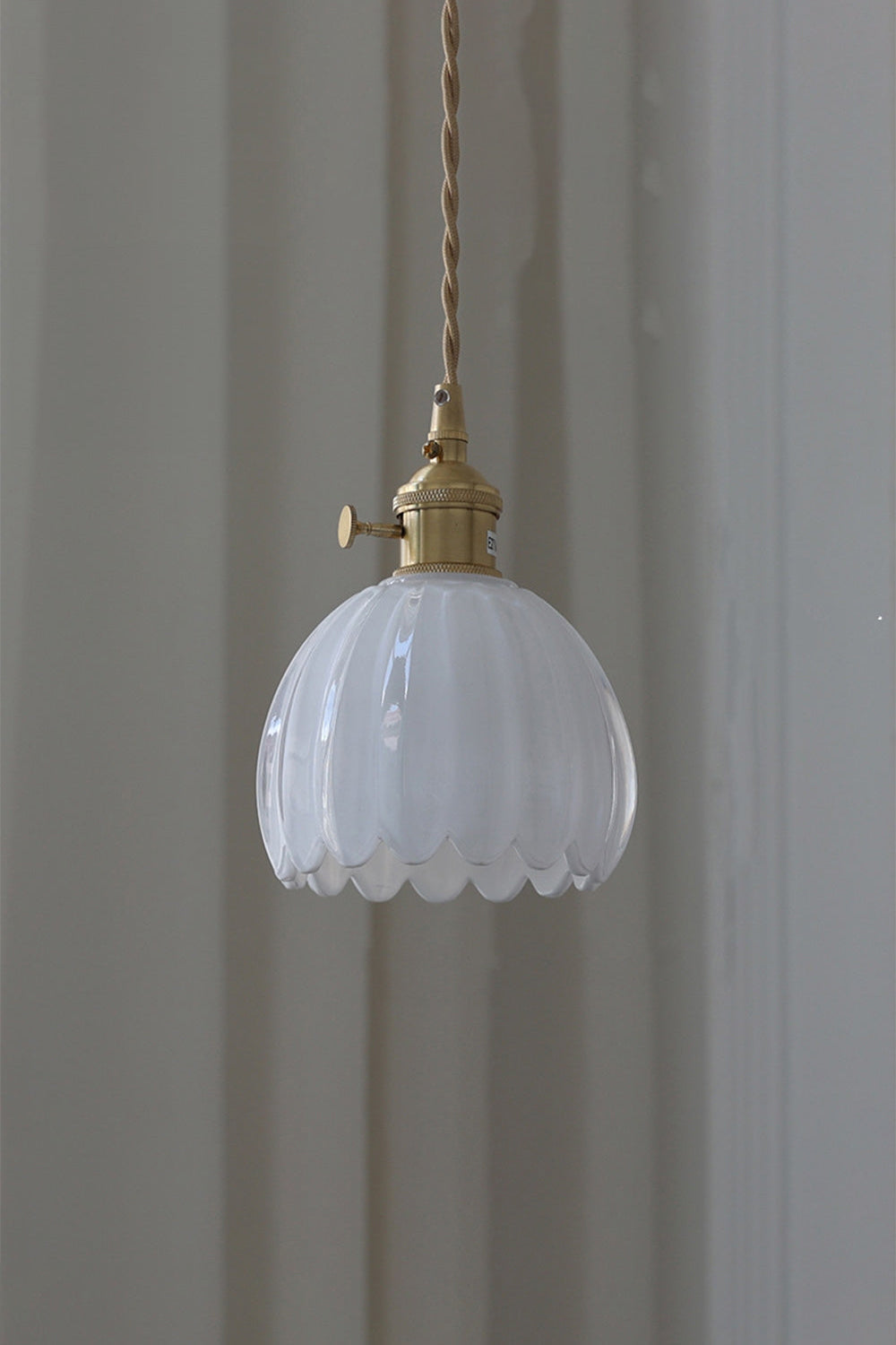 Antique Petal Shape Glass Pendant - view 7 | everlamps