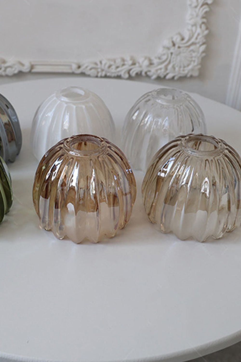 Antique Petal Shape Glass Pendant - view 10 | everlamps