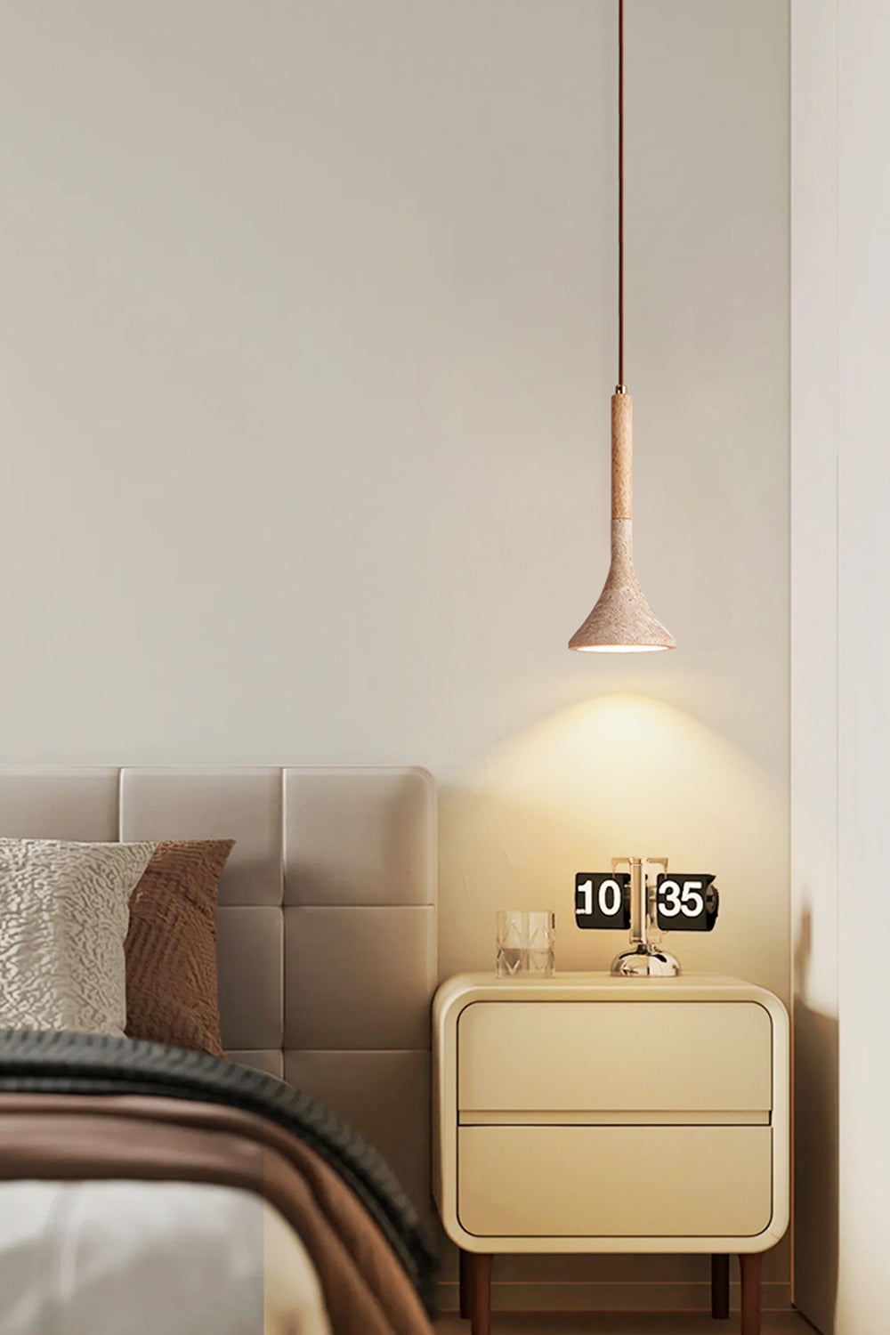 Aplomb Travertine Pendant Lamp - view 5 | everlamps