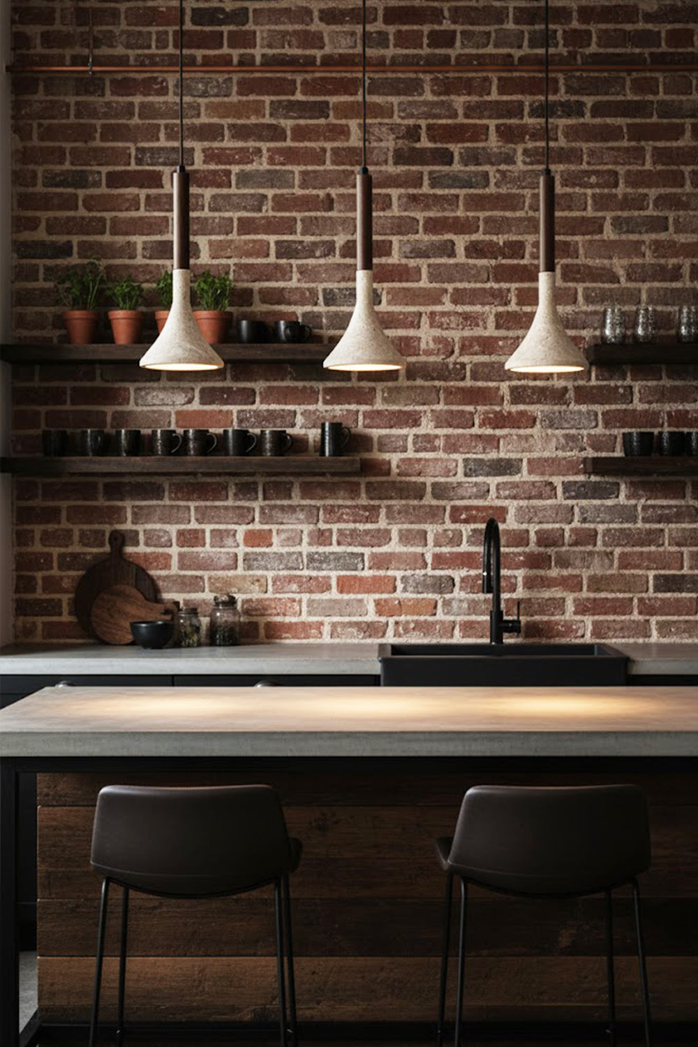 Aplomb Travertine Pendant Lamp - view 9 | everlamps