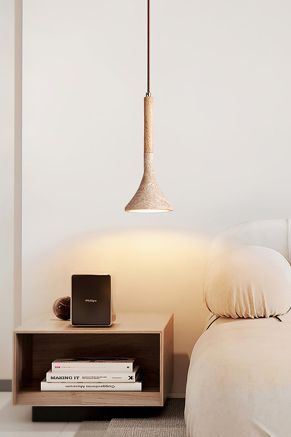 Aplomb Travertine Pendant Lamp - view 10 | everlamps