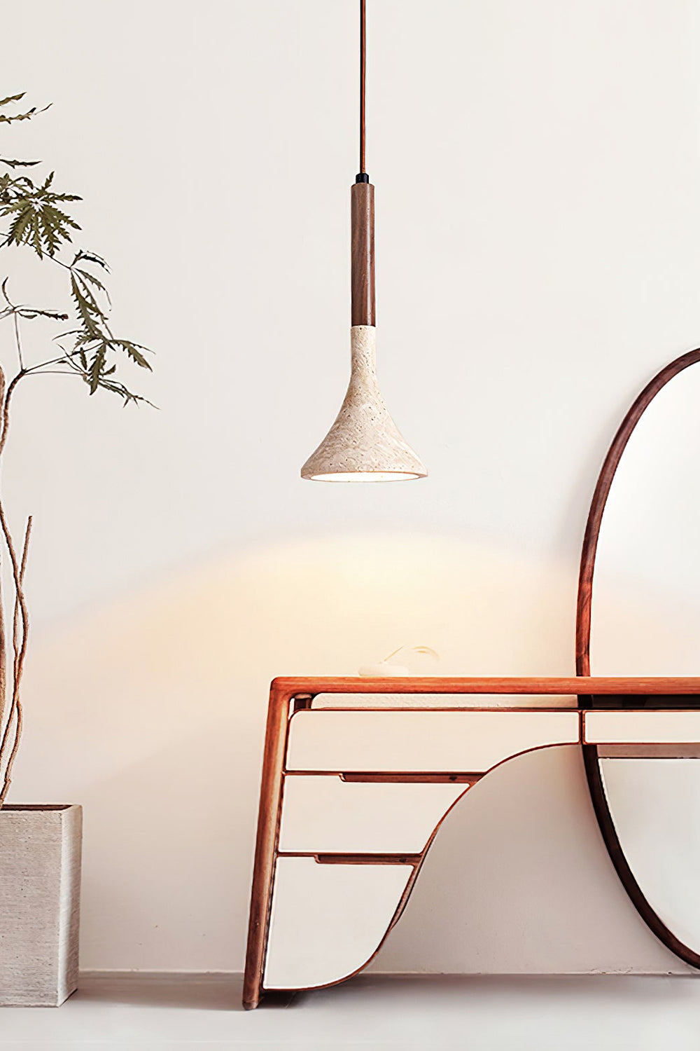 Aplomb Travertine Pendant Lamp - view 8 | everlamps