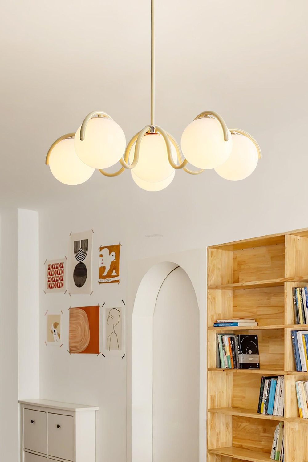 Arc Glow Orb Chandelier - view 2 | everlamps