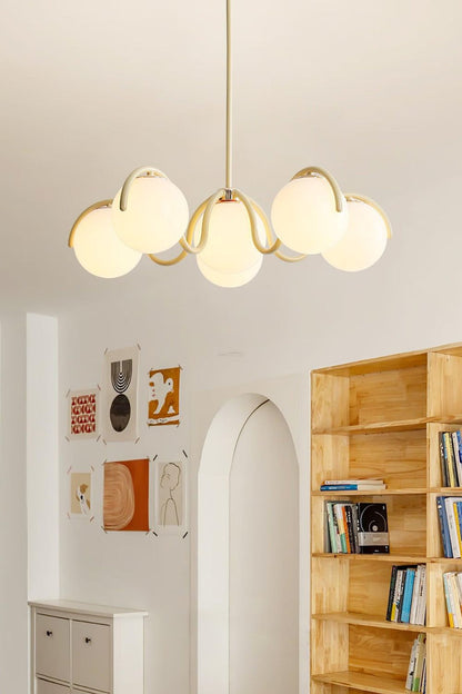 Arc Glow Orb Chandelier - view 2 | everlamps