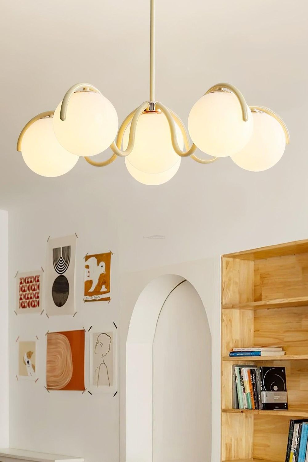 Arc Glow Orb Chandelier - view 5 | everlamps