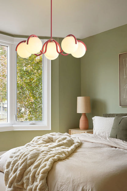 Arc Glow Orb Chandelier - view 3 | everlamps